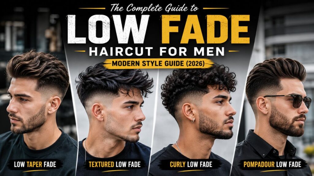 Modern low fade haircut styles for men in 2026