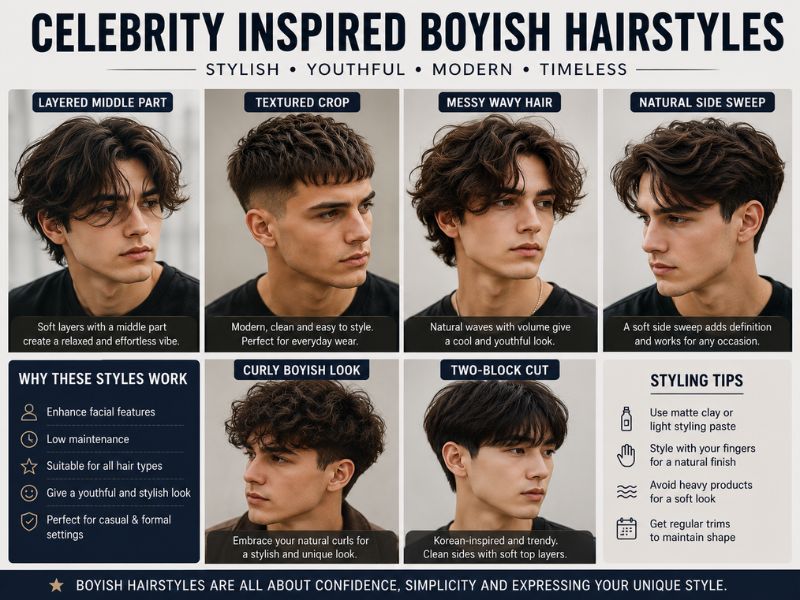 Celebrity inspired boyish hairstyles for modern men