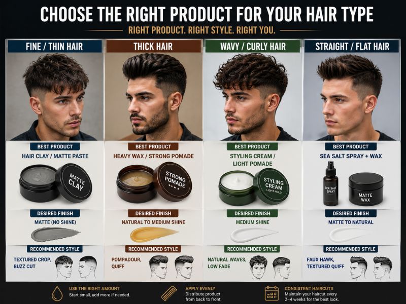 Best hair products for different hair types including fine, thick, wavy, and straight hair