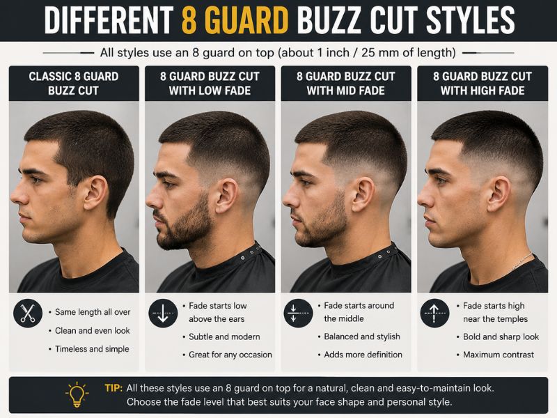 Classic and faded  Guard Buzz Cut styles