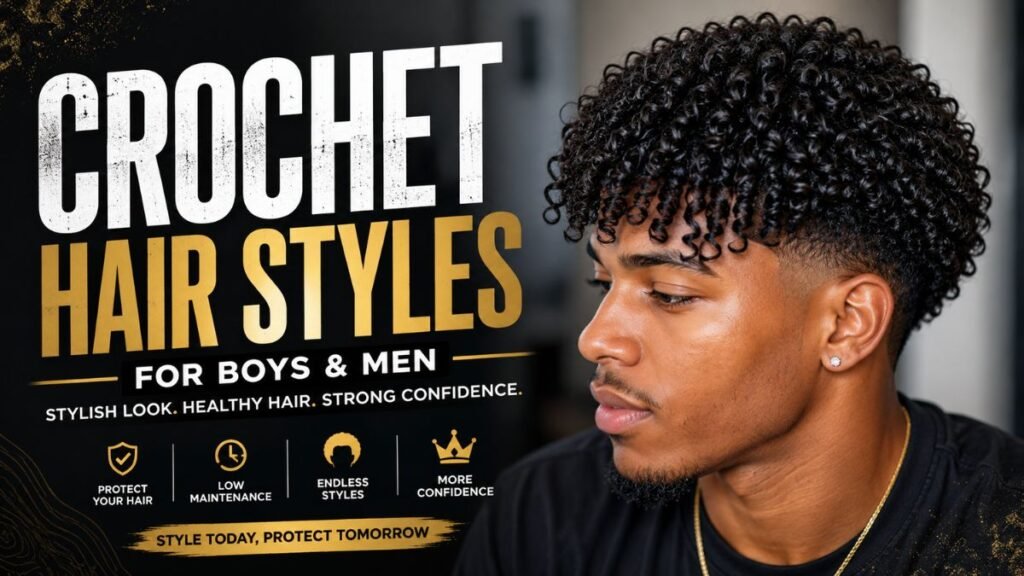 Crochet hair styles for boys with curly protective hairstyle in 2026
