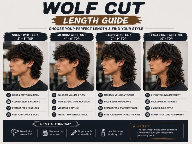 Best styling products for wolf cut hairstyle
