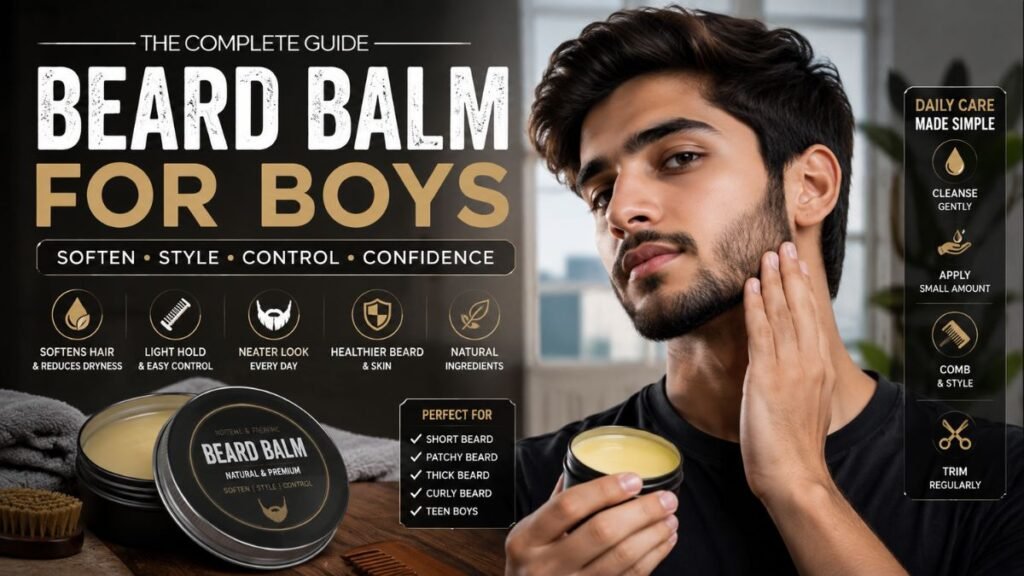 Beard balm for boys grooming