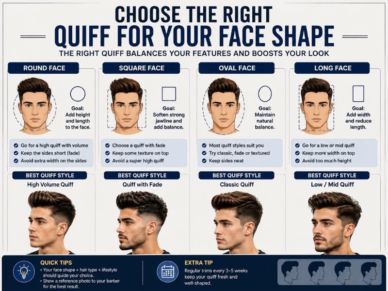 Best quiff for different face shapes