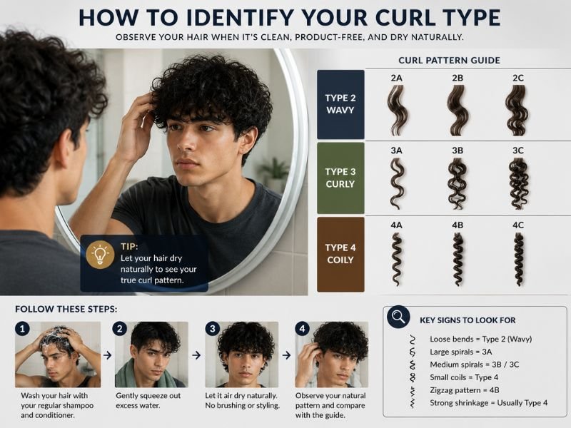 How to identify your curly hair type naturally