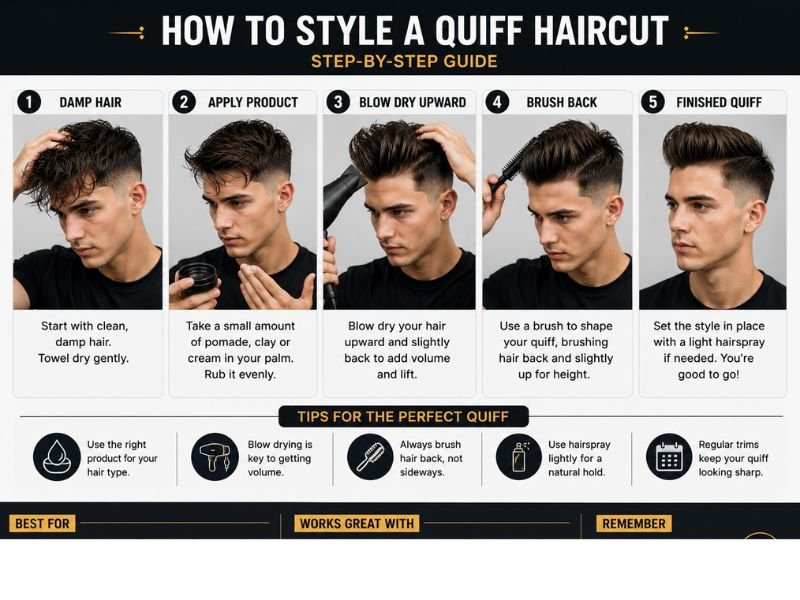 How to style a quiff haircut