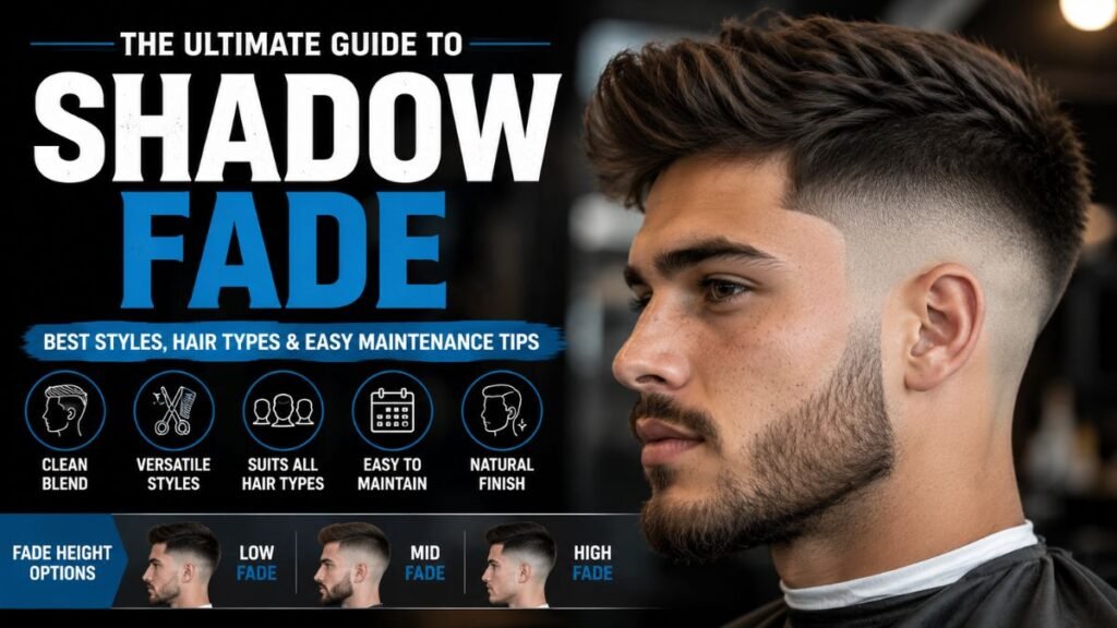 Shadow fade haircut for men