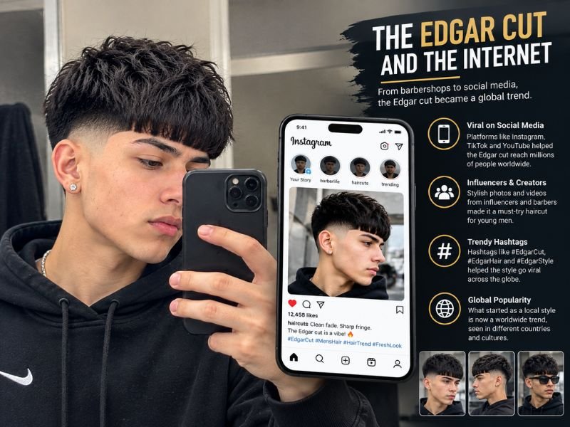 Fresh Edgar haircut with clean fade