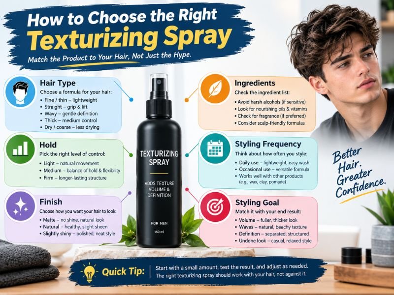 How to choose the right texturizing spray for your hair type