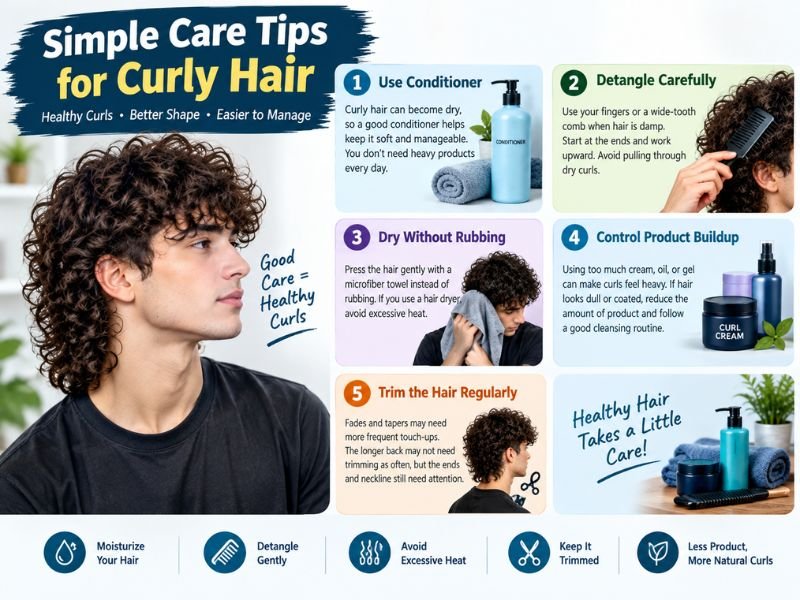Simple care tips for healthy curly hair