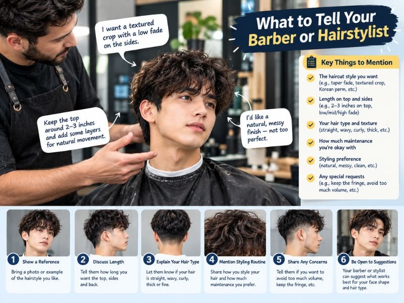 What to tell your barber or hairstylist before getting a Korean perm